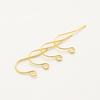 Accesorios para aretes 14K/18k gancho ligero para la oreja diy nueve ganchos para la oreja de latón color cobre fábrica mayoreo