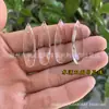 Venta al por mayor Acrílico Transparente Agujero Único Forma de Gota de Agua Agujero para Colgar Cuentas 10x35mm Ropa Joyería Accesorios Decorativos Material Cuentas