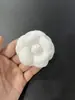 Novo broche de camélia de alta qualidade estilo Chanel, 8 cm de altura, tecido de nylon com flor grossa, flor superformada, pequeno aroma, joia corsage com broche