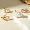 Joyería Europea y Americana Anillo de Perlas Barroco Retro para Mujer Ins Aleación Líquida Conjunto de Anillos Abiertos Asimétricos