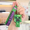 Llavero Creativo de Dibujos Animados Minecraft Colgante para Coche Exquisito Lindo Llavero para Mochila Adorno de Regalo para Vendedor Ambulante