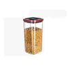 Caixa de Armazenamento Transparente Selada para Geladeira de Cozinha, Recipiente para Armazenamento de Grãos, Pote de Armazenamento de Plástico de Grau Alimentício