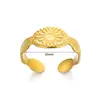 Anillo Geométrico Irregular de Acero Inoxidable Transfronterizo para Mujer, Anillo Abierto Chapado en Oro, Anillo Cruzado Personalizado que No se Desvanece
