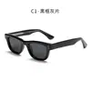 Nuevas Gafas de Sol Polarizadas de Moda con Montura de Acetato Sintético para Hombre, Elegantes Gafas de Sol de Montura Pequeña para Mujer, Varillas Transparentes de Gama Alta