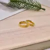 Serie Amor Transfronterizo Lujo Accesible Anillo de Diamante para Pareja de Gama Alta Anillo de Acero Inoxidable Anillo Exquisito de Índice para Mujer Índice de Nicho