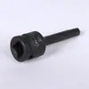 Hexágono soquete 1/2 pistola de ar comprimido de uma peça cabeça de lote pneumática hexagonal chave de fenda manga ameixa manga hexagonal pistola de ar terno lote