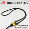 Cuerda para colgante de jade hecha a mano, cuentas largas de ágata, cuentas espaciadoras, collar de cuerda para hombres y mujeres, cuerda para colgante, cuerda, lote