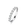 Anillo de Moissanita para Mujer Anillo de Plata 925 Anillo Ins Agitando Fila Recta de Siete Estrellas Anillo Transfronterizo de Lujo Set