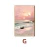 Estilo Cream Pintura Decorativa de Paisagem Marítima para Sala de Estar Pintura Texturizada Sensação Avançada Pintura Grande de Chão Pintura para Pendurar na Entrada Mural de Parede para Quarto