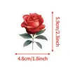 50 Peças de Adesivos de Grafite de Rosa Vermelha, Adesivos Decorativos à Prova d'Água para Garrafas de Água e Celulares, Adesivos Criativos de Planta Rosa Atacado