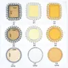 Moldura de Liga para Nail Art Painel de Exibição de Trabalho para Salão de Unhas Peça de Unha Adereços de Fotografia Redondo Retrô Acessórios de Nail Art Yiwu