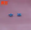 Conector Quatro Vias Tubo Azul G4T20204 Furo de 2mm Conexão Quatro Vias Diâmetro Externo 4mm Mini Conector Quatro Vias Peças para Produção Pequena