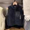 477578 outono e inverno nova roupa infantil meninos e meninas colete com zíper imitação de veludo de cordeiro colete de lã quente para usar por cima