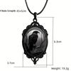 Collar con colgante de luna de cuervo gótico de Amazon, estilo transfronterizo, de cristal, estilo europeo y americano, joyería nueva muy vendida.