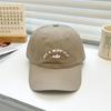 Gorra de Béisbol Nueva 2024 para Niños Verano Letras Cabeza Grande Gorra Wai Casual Combinación Perfecta Mostrar Cara Sombrero Pequeño para el Sol Moderno