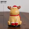 Tarro de Palillos Navideño con Alta Apariencia y Lindo y Creativo Papá Noel Almacenamiento de Palillos de Escritorio Adornos de Decoración de Mesa