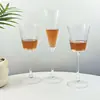 Copas de champán de tallo alto copas de cristal de alto valor copas de vino espumoso estilo ins lujo ligero fiesta de bodas bar copas de cóctel