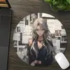 Fábrica de Origen Redondo Periódico Pared Chica Retro Creativo Escritorio Alfombrilla Antideslizante Bloqueo de Precisión E-Sports Alfombrilla de Ratón