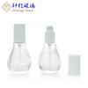 Frasco de Vidrio con Bulbo Cosmético 30ml Transparente Bomba Tipo Push Loción Esencia Aceite Esencial Frasco Rellenable