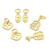 Accesorios de joyería de bricolaje de color dorado antiguo, auspiciosos, seguros para la salud, pulsera, collar, pulsera, colgante, colgante, accesorios para colgantes
