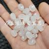 Ágata blanca hielo luantong Jade cuentas sueltas calcedonia blanca cuentas retorcidas pulsera collar accesorios de joyería cuentas hechas a mano