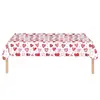 Amazon Nuevo Set de Decoración para Fiesta de San Valentín Platos de Papel con Forma de Corazón Servilletas Mantel Decoración para Ambiente Festivo