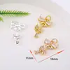 Colgante de borla de mariposa microincrustada chapado en oro de 18 quilates, amuleto de cristal, accesorios de joyería para pulsera y collar DIY