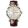 Binbond Douyin Popular Reloj para Hombre Comercio Exterior Reloj Dorado Correa de Acero Calendario Dual Semana Reloj de Cuarzo Venta al por Mayor Reloj para Hombre