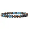 Elegante Pulsera de Piedra Natural Azul y Marrón con Cuentas Diseño Elegante con Cuentas Facetadas Brillantes Ajuste Ajustable Perfecto para Ocasiones Casuales y Formales Accesorio Duradero Cómodo y Moderno