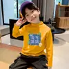 Camiseta Base para Niños 2026 Otoño/Invierno Nuevo Estilo para Niños Versátil de Forro Polar Cálida Capa Interior Cuello Semi-Alto Manga Larga