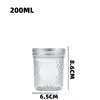 Fabricante Personalizado Atacado Diamante Romboidal Doméstico Transparente Espessado Esculpido Picles Pote de Vidro Pote Mason Pote Selado