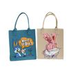 Bolsa de Mão Nova Moda 2023 Bolsa de Feltro Estampa de Desenho Animado Versátil para Férias