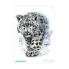 Pegatina de Tatuaje Temporal Impermeable Transfronteriza Cabeza de Lobo Agresiva Flor Brazo Hombres Estudio Fotográfico Foto Brazo Personalizado Animal Pegatina de Tatuaje