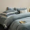 Juego de ropa de cama de lujo para bebé estilo francés: juego de cuatro piezas con funda de edredón y sábana de terciopelo de leche de pelo corto, perfecto para el calor del otoño y el invierno