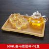 Xyt [todos los días] 6 tazas de doble vidrio resistentes a altas temperaturas tazas pequeñas juego de té kung fu taza de té partición