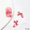 Uña Corazón de Dragón lazo incrustado cristal amor Diamante hermosa chica Corbata de lazo tridimensional resina uña pegar decoraciones de diamante