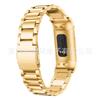 Adecuado para Fitbit charge3 hebilla de tres bolas tipo honda correa de acero inoxidable macizo correa de muñeca correa de acero en stock