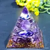 Bola de cristal 73 estilos pirámide transfronteriza bola de cristal grava pirámide artesanías para el hogar adornos de resina