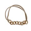 Novo estilo personalizado all-match metal corrente elástico cabelo corda anel de cabelo pulseira faixa de cabeça simples moda acessórios de cabelo faixa de cabeça