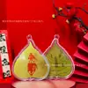 Pegatina de Teléfono Colgante de Oro Puro 999 Hoja Única de Fortuna Dorada, Bendición Celestial, Buena Suerte, Pegatina Segura y Sonido, Venta al por Mayor de Regalos