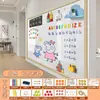 Pared de Graffiti para Niños Pizarra Blanca Pequeña Enseñanza en Casa Borrable Escritura Panel de Pared Magnético Pizarra de Dibujo Papel Autoadhesivo Dibujo