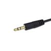 Cable de grabación estéreo de 3.5 mm con cabeza macho curva y cabeza macho recta al por mayor, cable de audio de extensión de audio para audífonos de tres polos aux