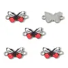 Accesorios Populares de Joyería DIY Mariposa Impresa Accesorios Dobles Colgantes Accesorios de Joyería Accesorios Hebilla de Eslabón de Pulsera W566