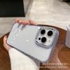 Funda Acrílica con Marco de Diamantes para iPhone16ProMax Agujero Grande Apple 15 Transparente Protectora Resistente a Caídas