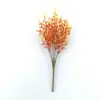7 tenedor simulación espiga de trigo lavanda flor artificial plástico familia decoración de porche planta flor artificial pastoral flor artificial