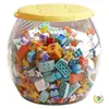 Banquito Almacenamiento para Niños, Juguetes de Peluche, Muñecas, Caja de Almacenamiento, Contenedor para Artículos Varios, Banquito de Almacenamiento Transparente