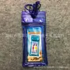Menos de 6.5 pulgadas para bolsa de aire inflable de color de tres pliegues con botón, bolsa impermeable para teléfono móvil, pantalla táctil, sellado para natación y buceo