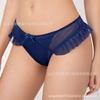 Fabricantes transfronterizos de ropa interior para mujer europea y americana, venta al por mayor al contado, estampado en caliente, encaje de malla, ropa interior sexy, calzones para mujer, tangas