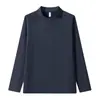 Sudadera de manga larga para pareja, tendencia otoño/invierno 2026 y versátil, suéter holgado para hombre, color liso, top casual y elegante