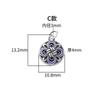 S999 plata pura retro nuevo chino cloisonné azul quemado nudo chino loto marea nacional pulsera diy accesorios de plata